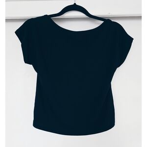 Open Back Black Women's Top